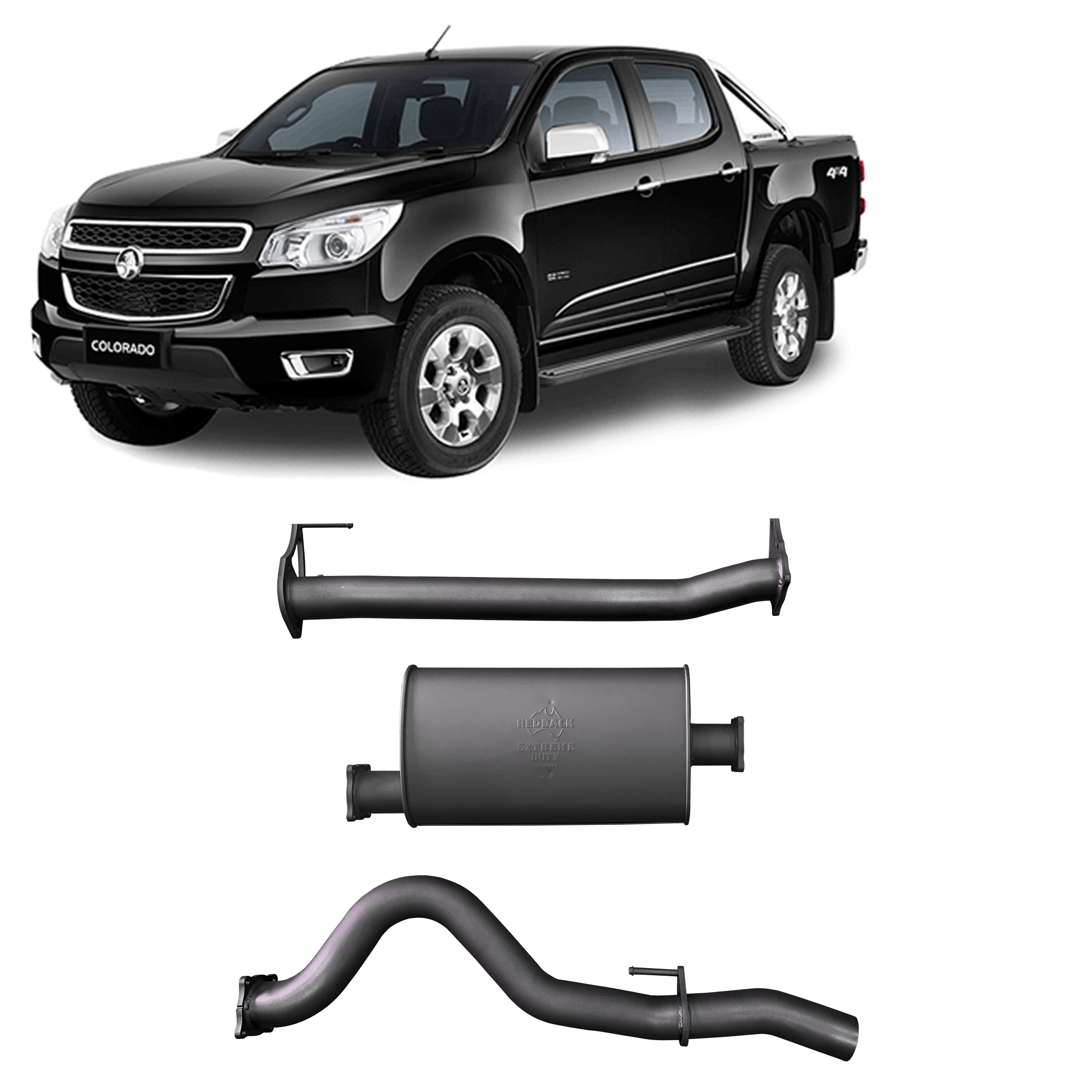 Redback Extreme Duty Exhaust System for Holden Colorado (09/2016 - 10/2020)